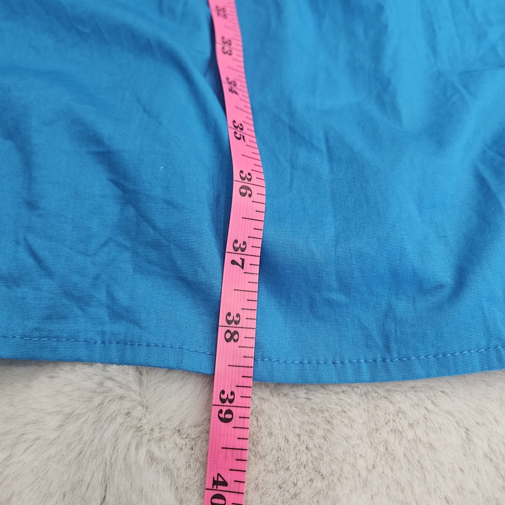 Magari Italian Cotton Blend Sleeveless Tiered Maxi Dress in Bright Blue Summer - Picture 6 of 9